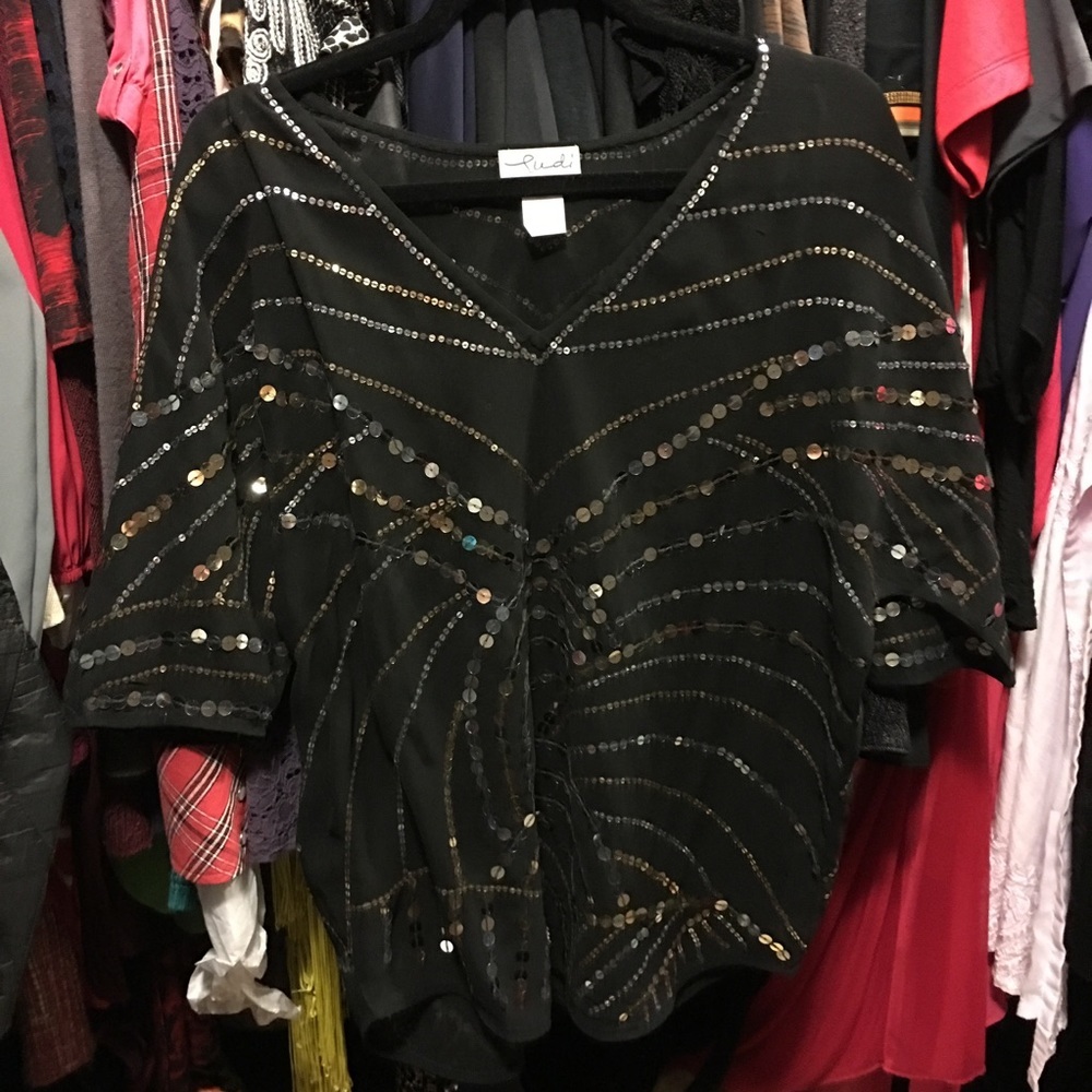 VS Ludi 💎 Sequined Mesh 💎 Evening Shirt